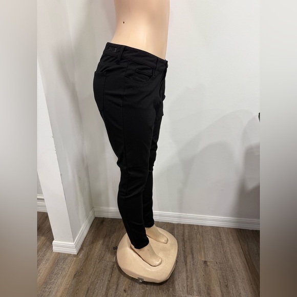 Kut from the Kloth Jet Black MIA TOOTHPICK SKINNY Denim Size 14 - Picture 3 of 7